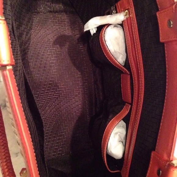 ⭐️SOLD! Cole Haan Genevieve NWT! Woven Leather Bag - Picture 6 of 8